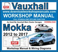 Vauxhall Mokka Service repair workshop manual